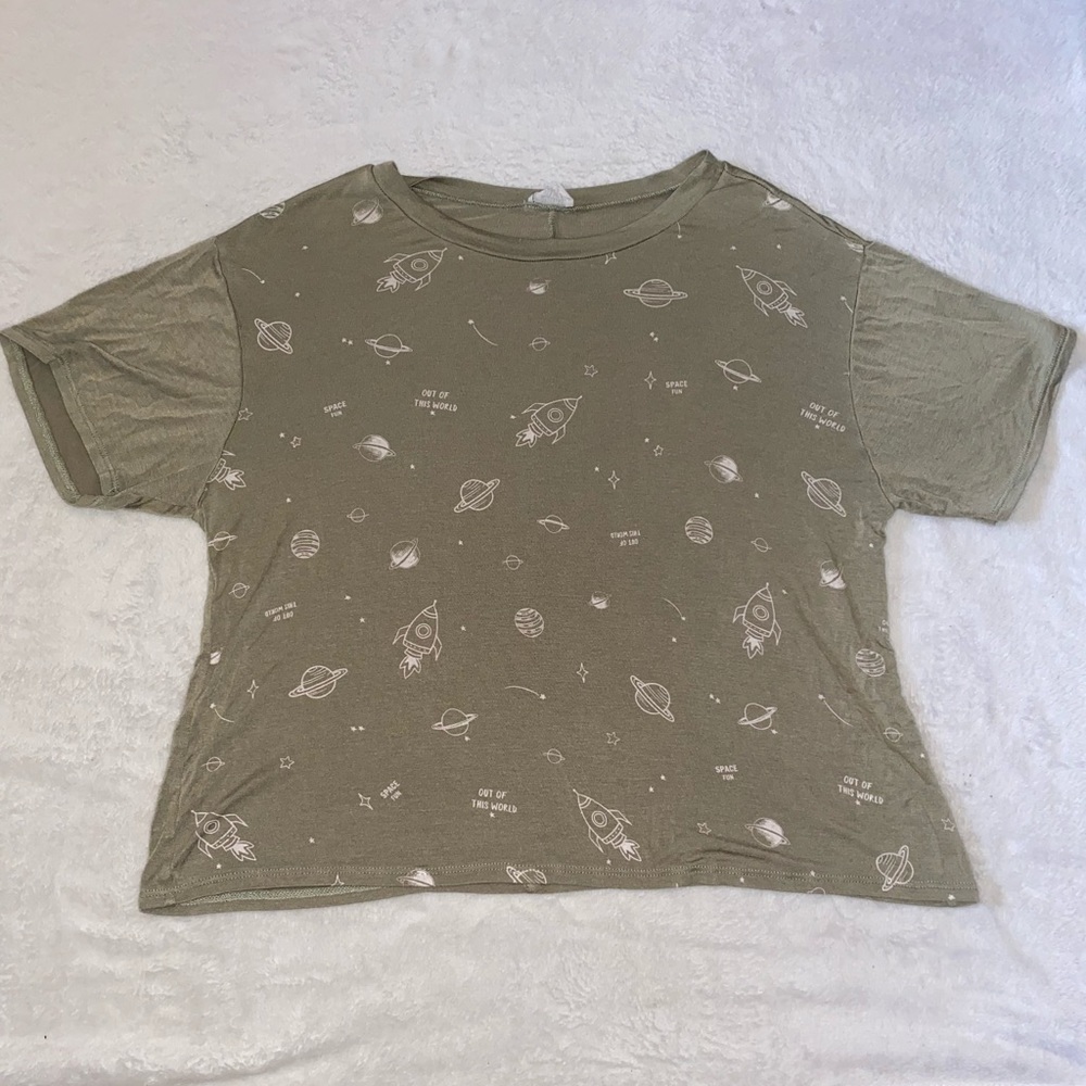 Space Themed Crop Tee